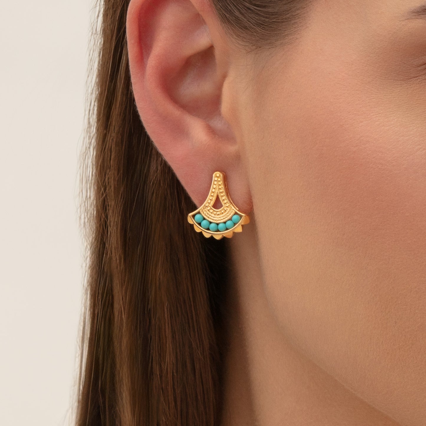 Durra Mini Turquoise Earrings