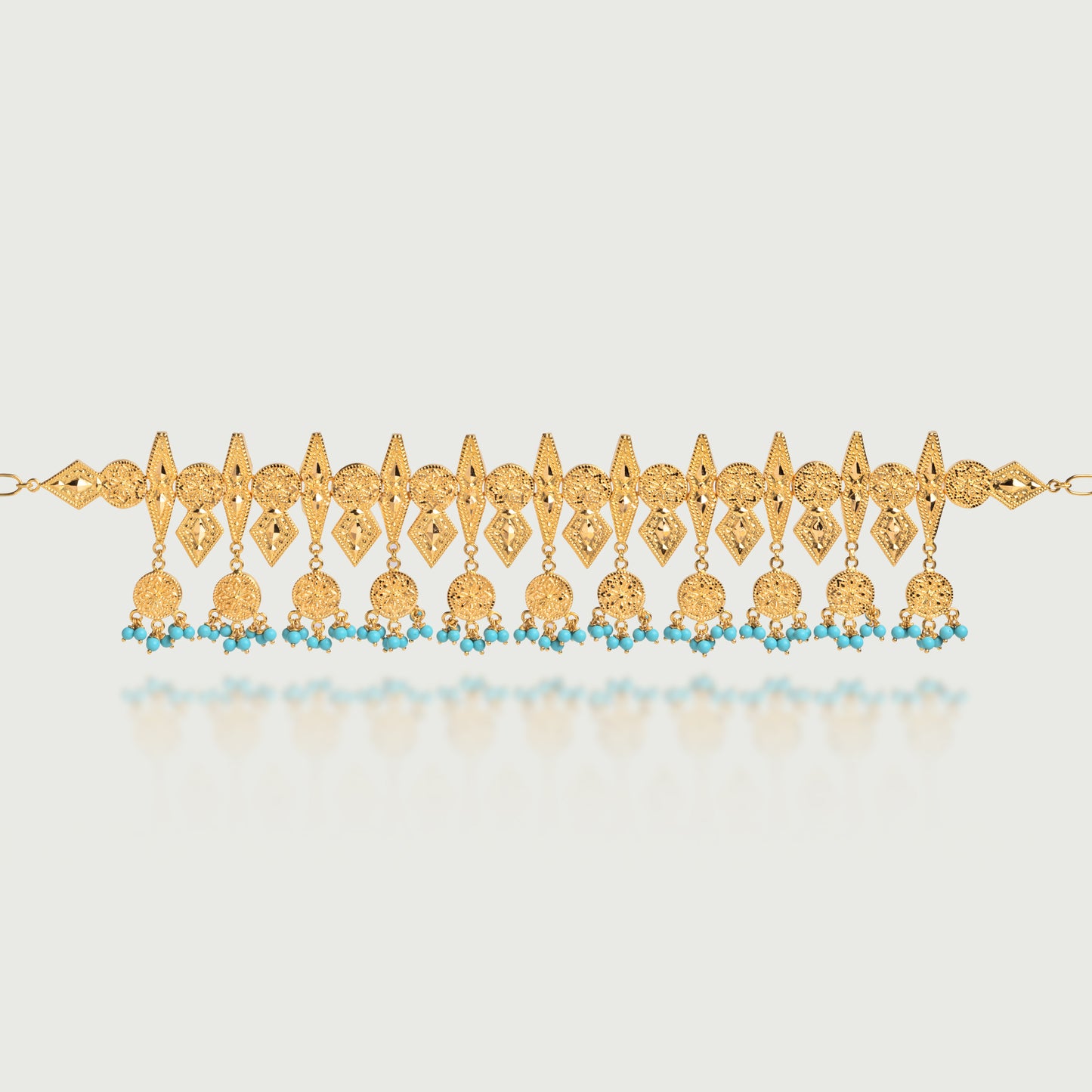 Gamra Suspended Turquoise Choker