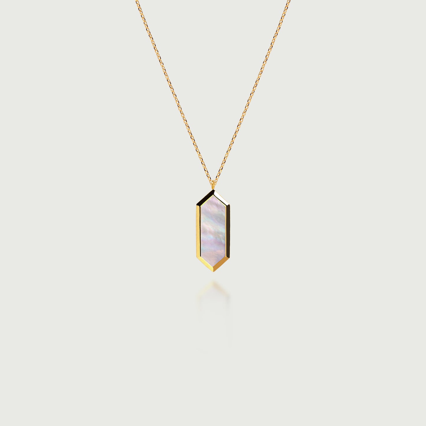 Mawj Mother of Pearl Pendant Necklace