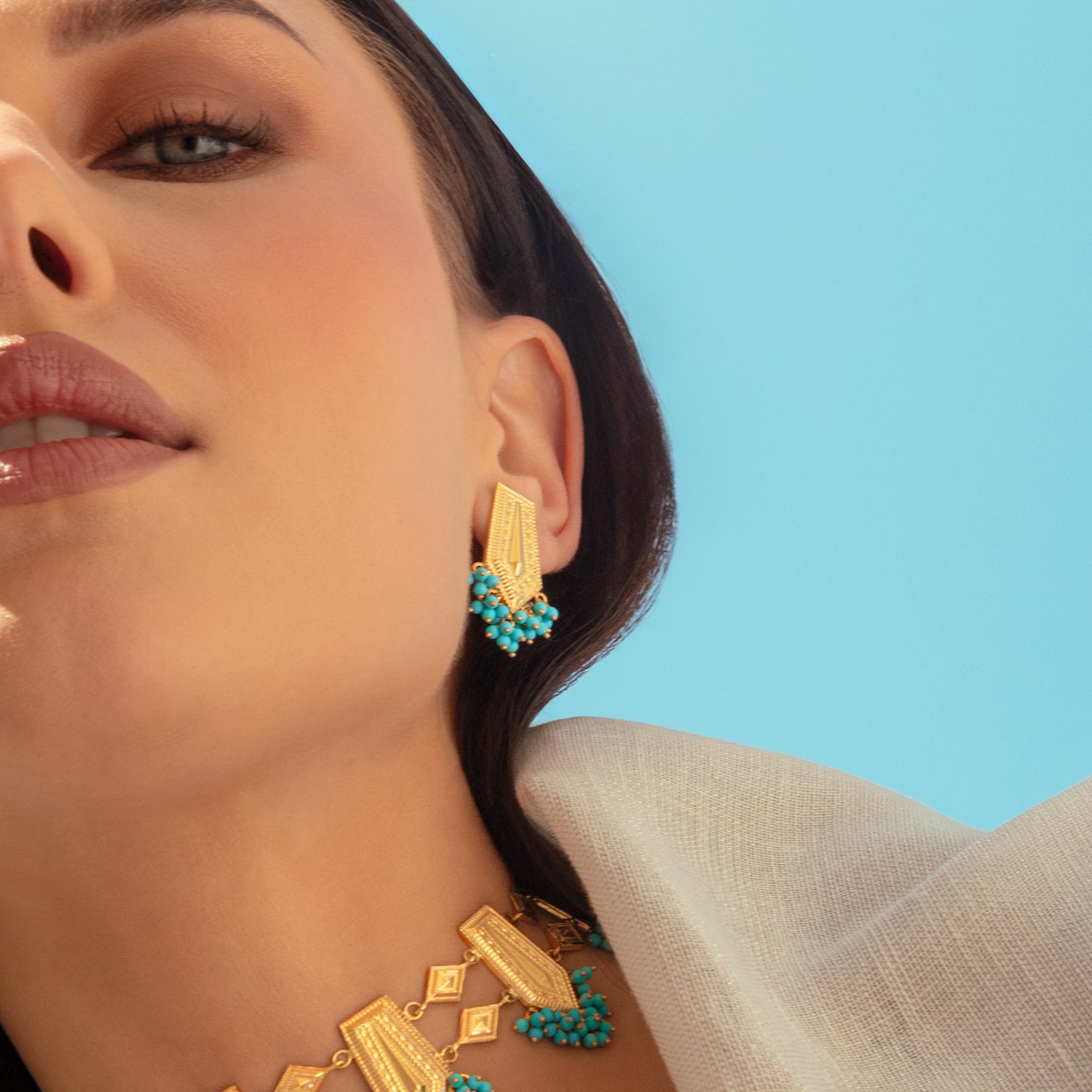 Turath Turquoise Earrings