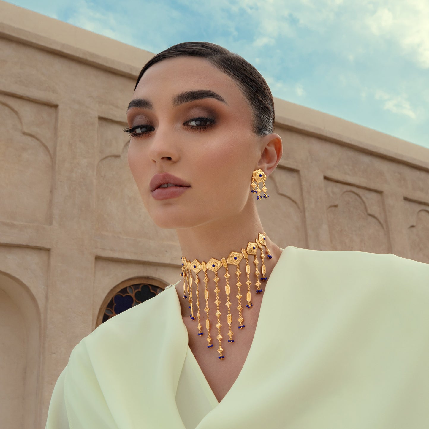 Turath II Lapis Gradual Choker