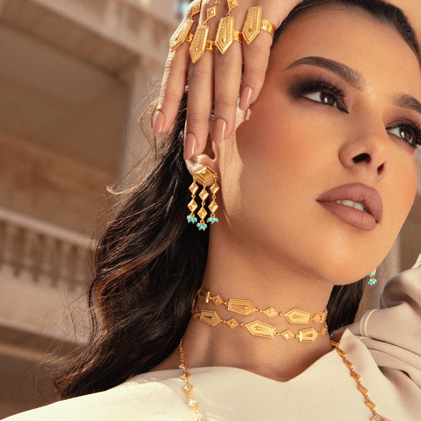 Turath Waterfall Earrings