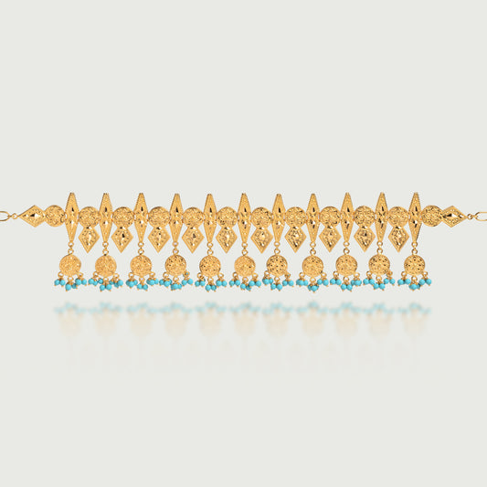 Gamra Suspended Turquoise Choker