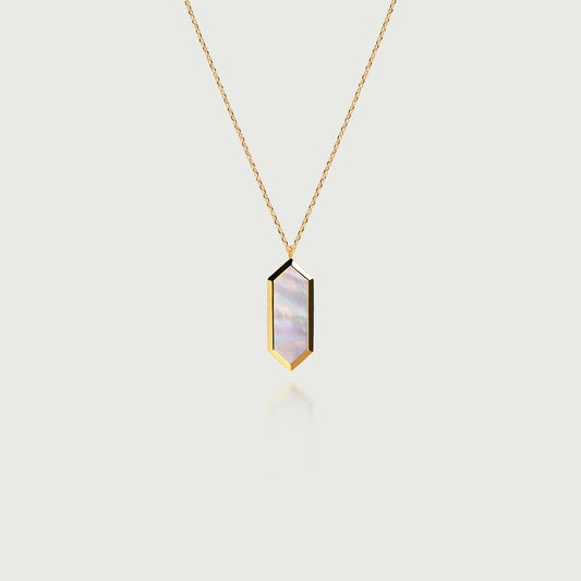 Mawj Mother of Pearl Pendant Necklace